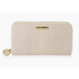 GiGi New York
Large Python-Embossed Leather Zip-Around Wallet